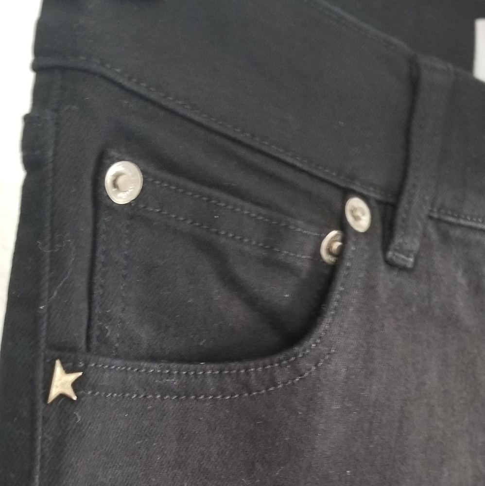 Golden Goose Skinny High Rise Jeans Size 25 Black - Picture 4 of 10